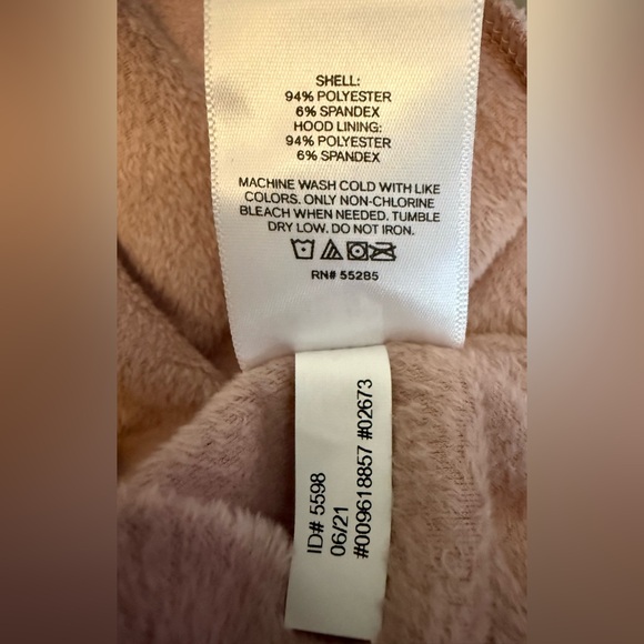 Express velour Mauve Teddy Jacket - Picture 4 of 4